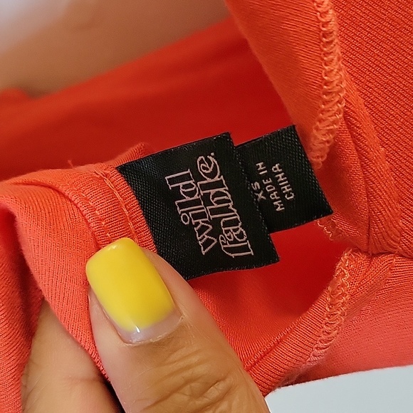 Women's Sleeveless Fit & Flare Dress in Orange - Picture 7 of 7